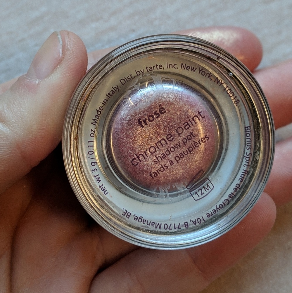 Tarte Chrome Paint Shadow Pot in Frosé